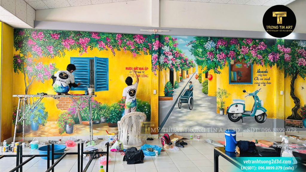 VẼ TRANH TƯỜNG 3D MỸ THUẬT TRỌNG TÍN ART