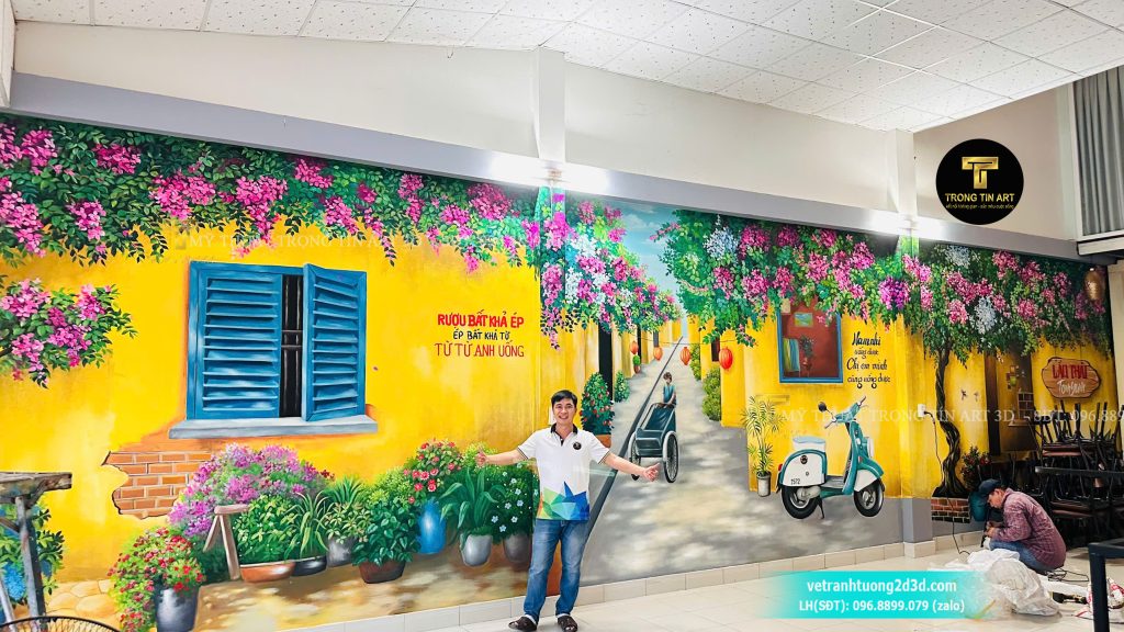 VẼ TRANH TƯỜNG 3D MỸ THUẬT TRỌNG TÍN ART