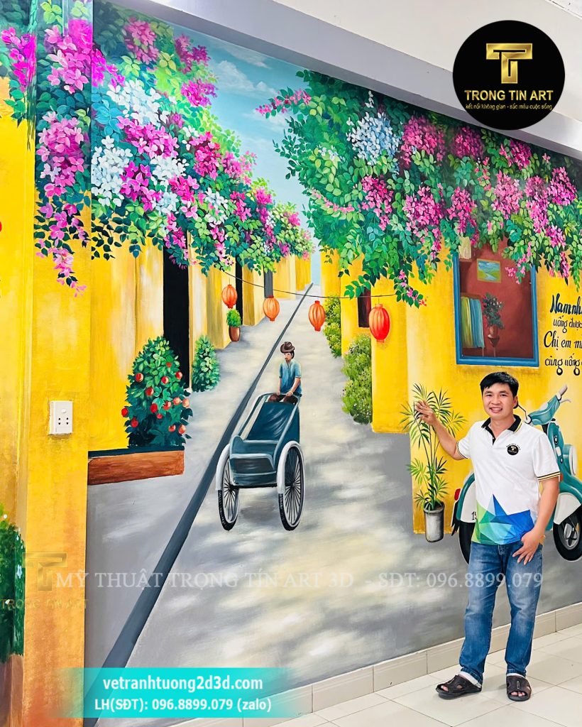 VẼ TRANH TƯỜNG 3D MỸ THUẬT TRỌNG TÍN ART