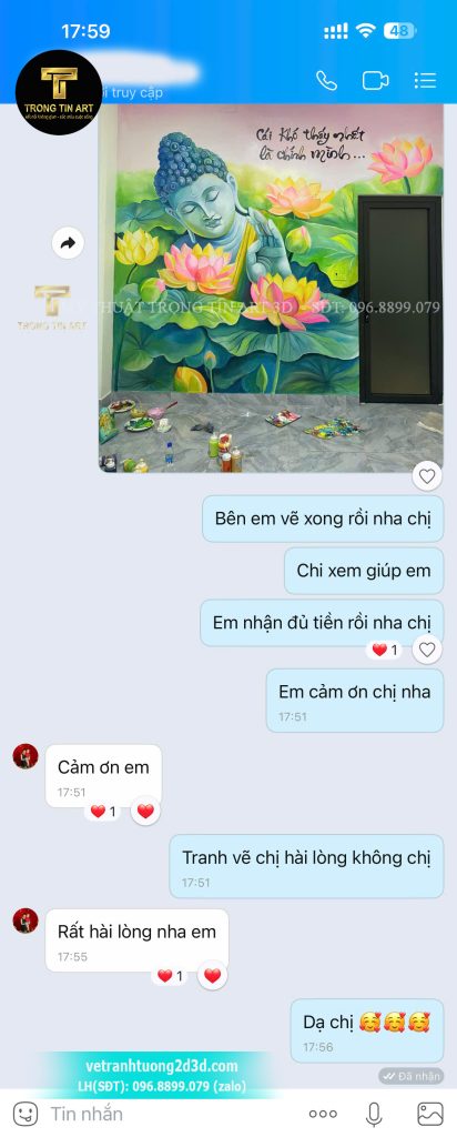 VẼ TRANH TƯỜNG 3D MỸ THUẬT TRỌNG TÍN ART