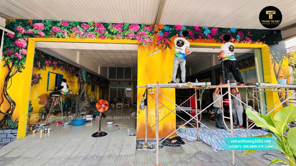 VẼ TRANH TƯỜNG 3D MỸ THUẬT TRỌNG TÍN ART