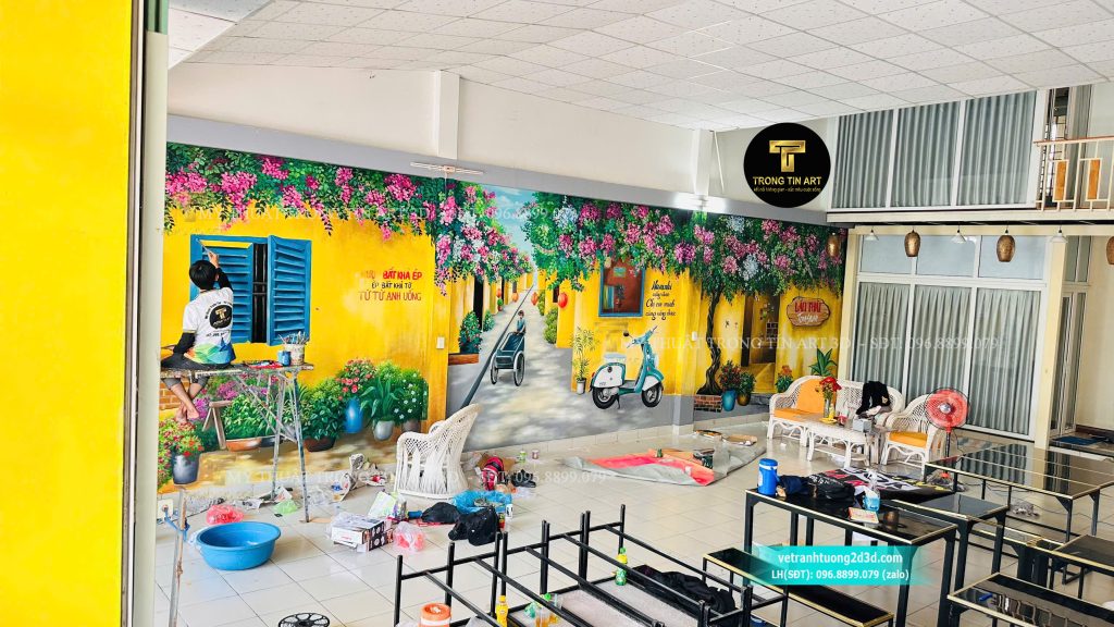 VẼ TRANH TƯỜNG 3D MỸ THUẬT TRỌNG TÍN ART