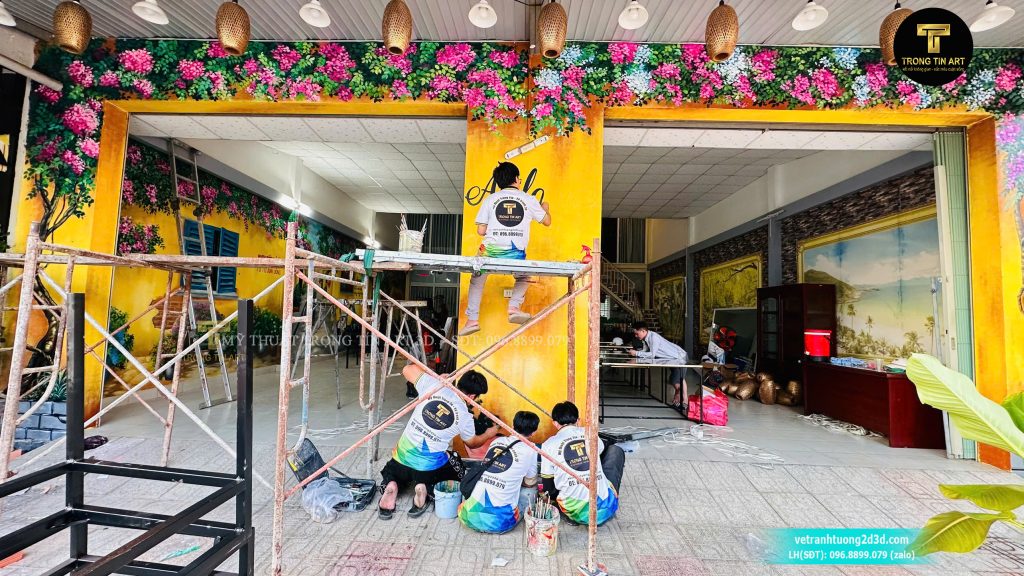 VẼ TRANH TƯỜNG 3D MỸ THUẬT TRỌNG TÍN ART