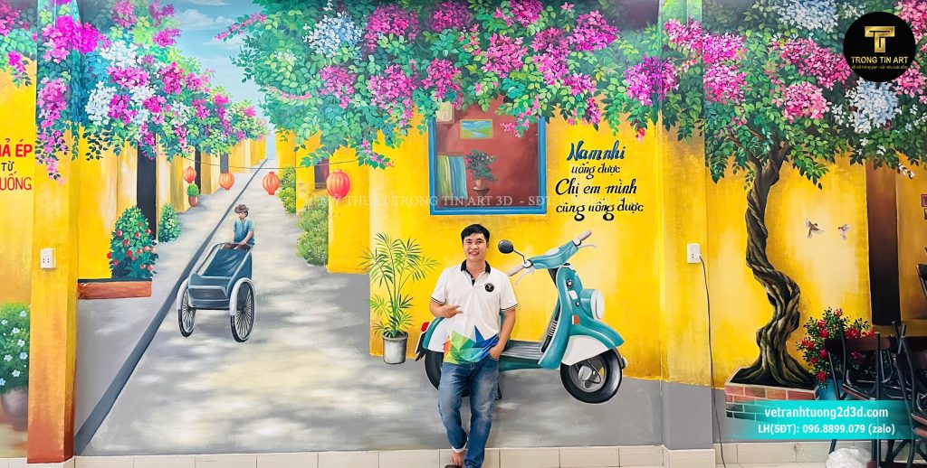 VẼ TRANH TƯỜNG 3D MỸ THUẬT TRỌNG TÍN ART