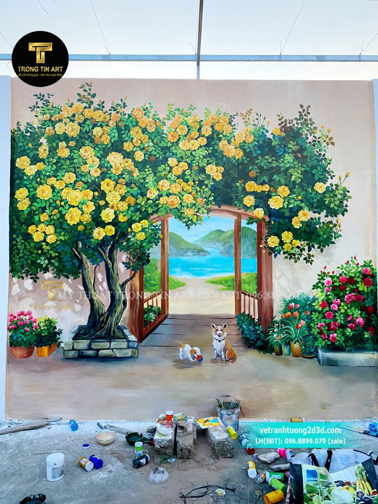 VẼ TRANH TƯỜNG 3D MỸ THUẬT TRỌNG TÍN ART