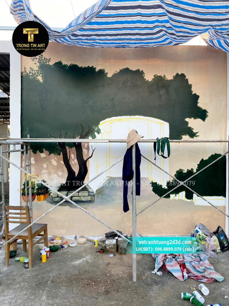 VẼ TRANH TƯỜNG 3D MỸ THUẬT TRỌNG TÍN ART