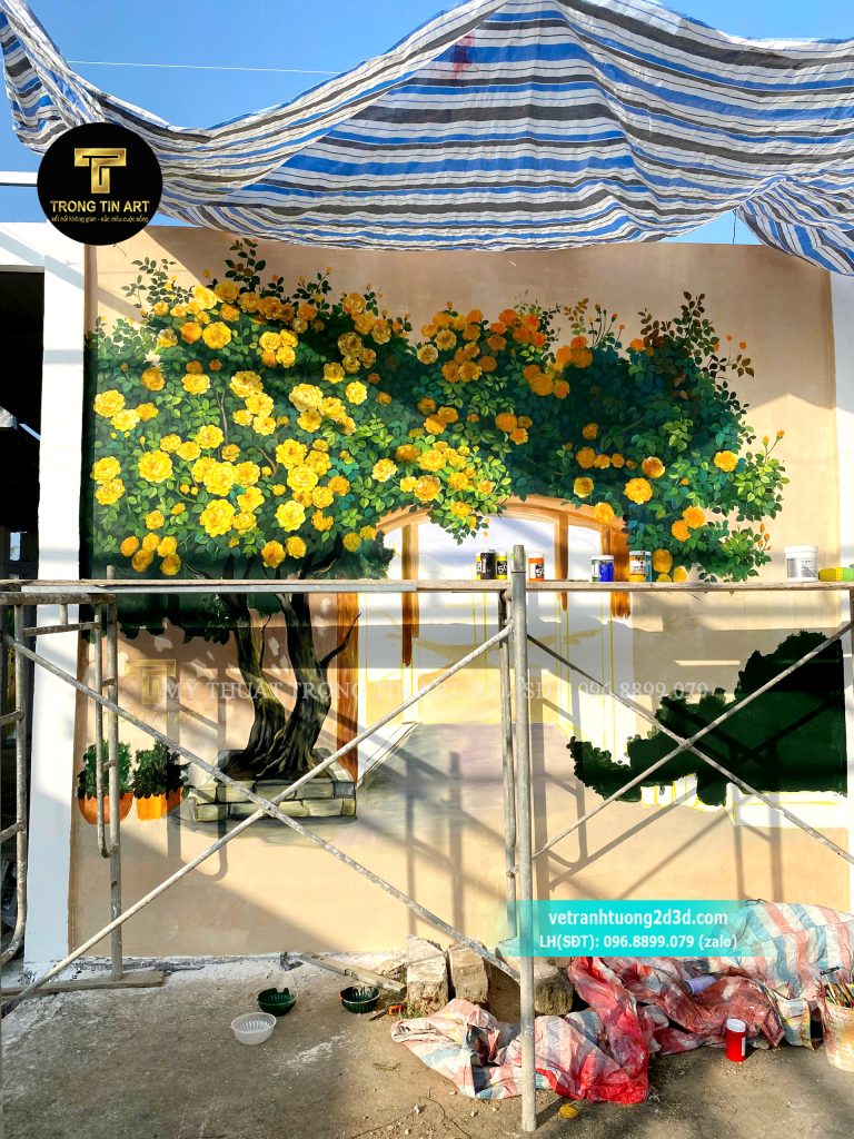 VẼ TRANH TƯỜNG 3D MỸ THUẬT TRỌNG TÍN ART