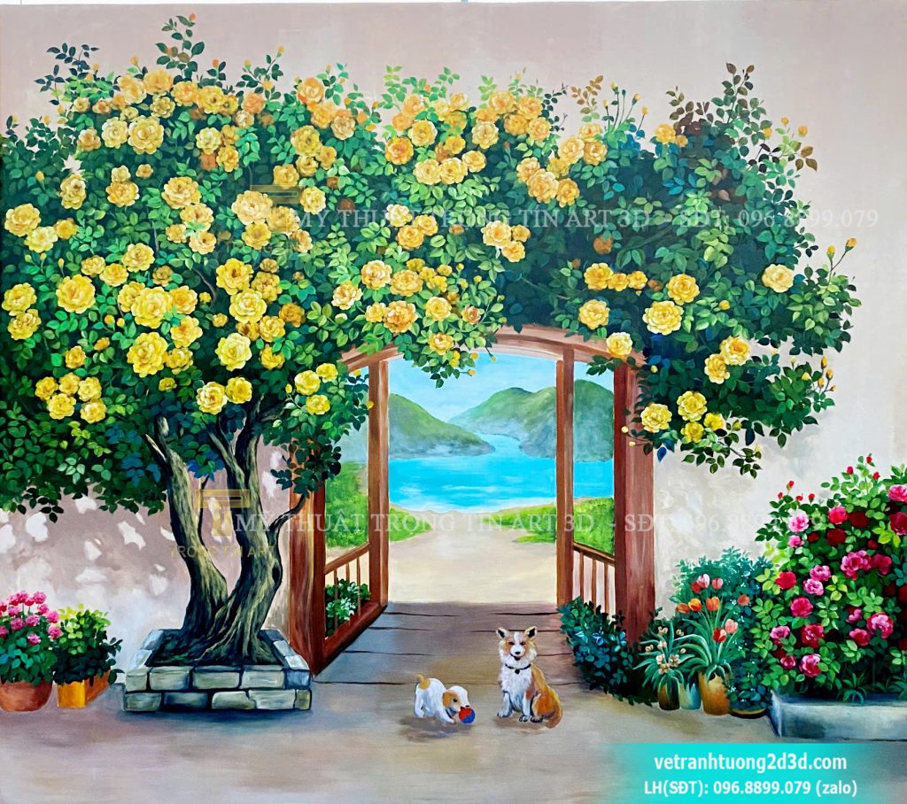 VẼ TRANH TƯỜNG 3D MỸ THUẬT TRỌNG TÍN ART