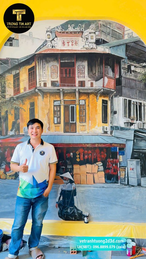 VẼ TRANH TƯỜNG 3D MỸ THUẬT TRỌNG TÍN ART