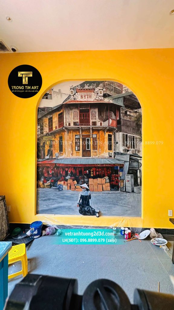 VẼ TRANH TƯỜNG 3D MỸ THUẬT TRỌNG TÍN ART
