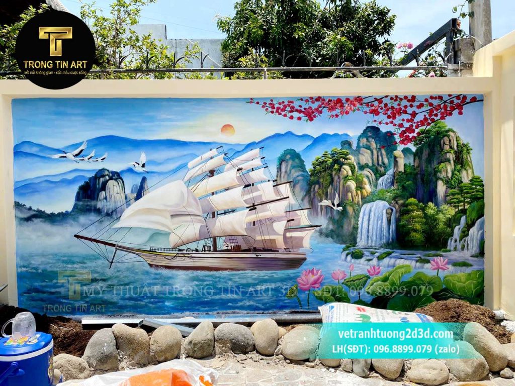 VẼ TRANH TƯỜNG 3D MỸ THUẬT TRỌNG TÍN ART
