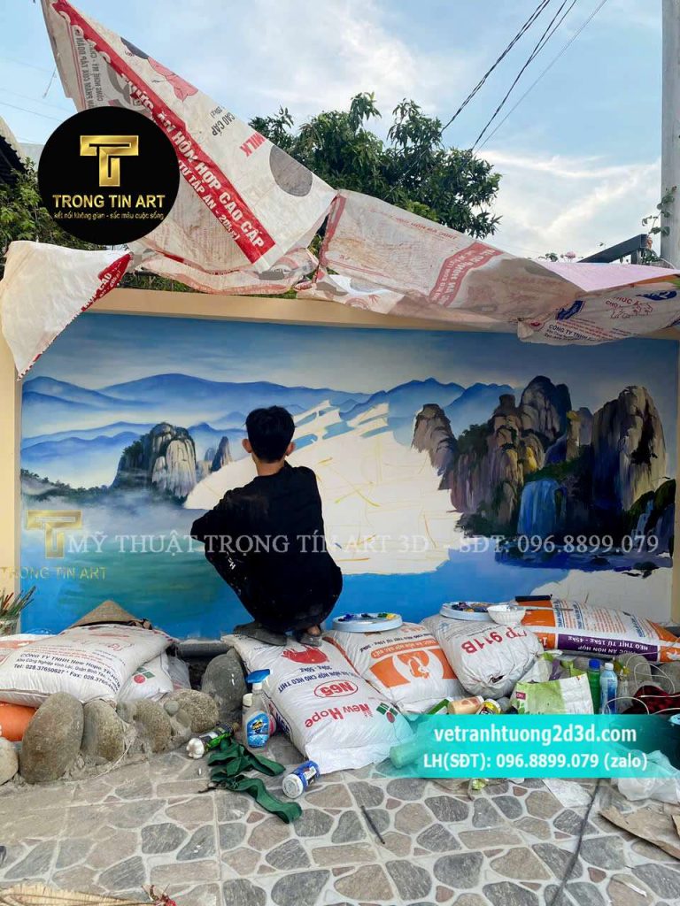 VẼ TRANH TƯỜNG 3D MỸ THUẬT TRỌNG TÍN ART