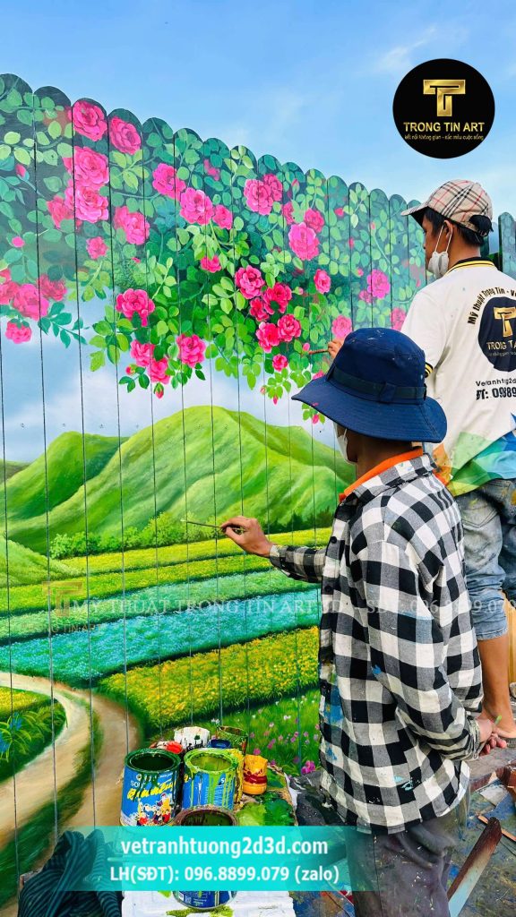 VẼ TRANH TƯỜNG 3D MỸ THUẬT TRỌNG TÍN ART