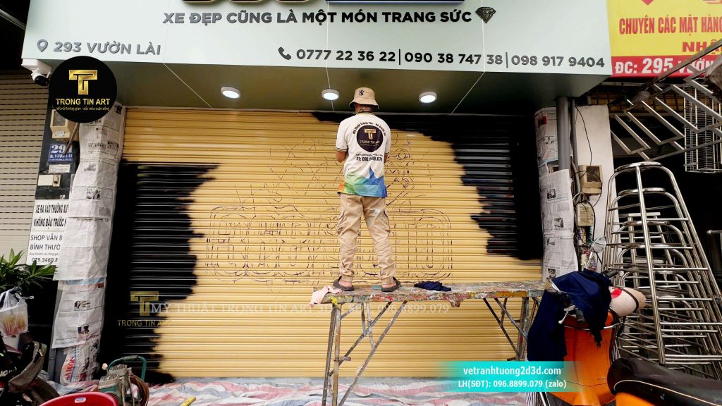 VẼ TRANH TƯỜNG 3D MỸ THUẬT TRỌNG TÍN ART