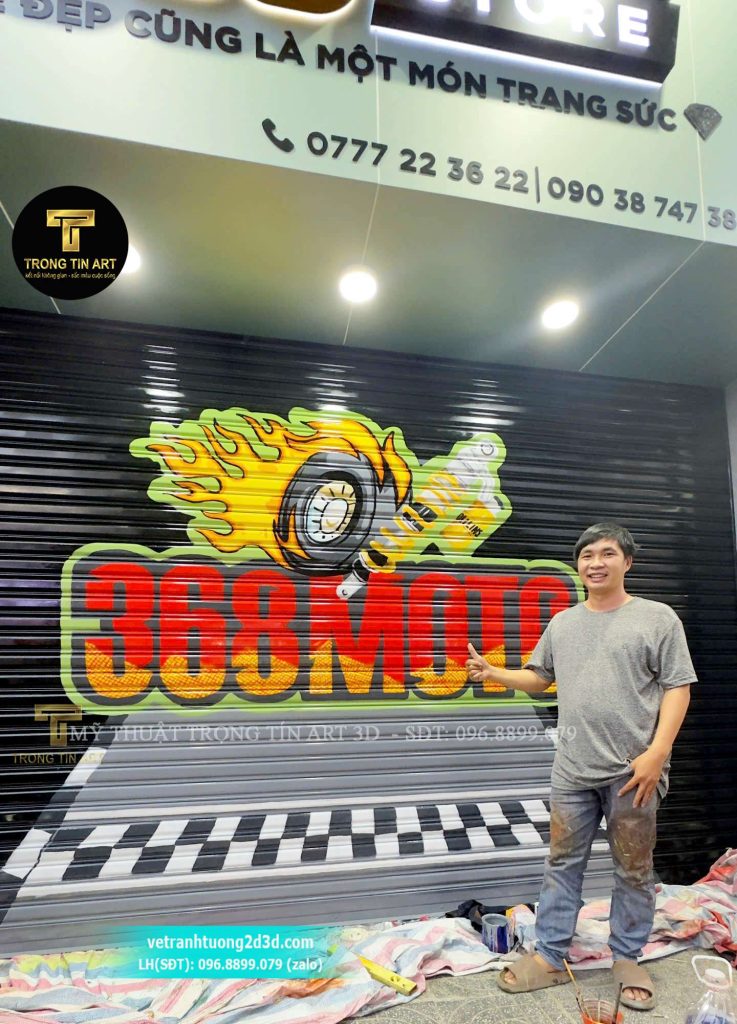 VẼ TRANH TƯỜNG 3D MỸ THUẬT TRỌNG TÍN ART