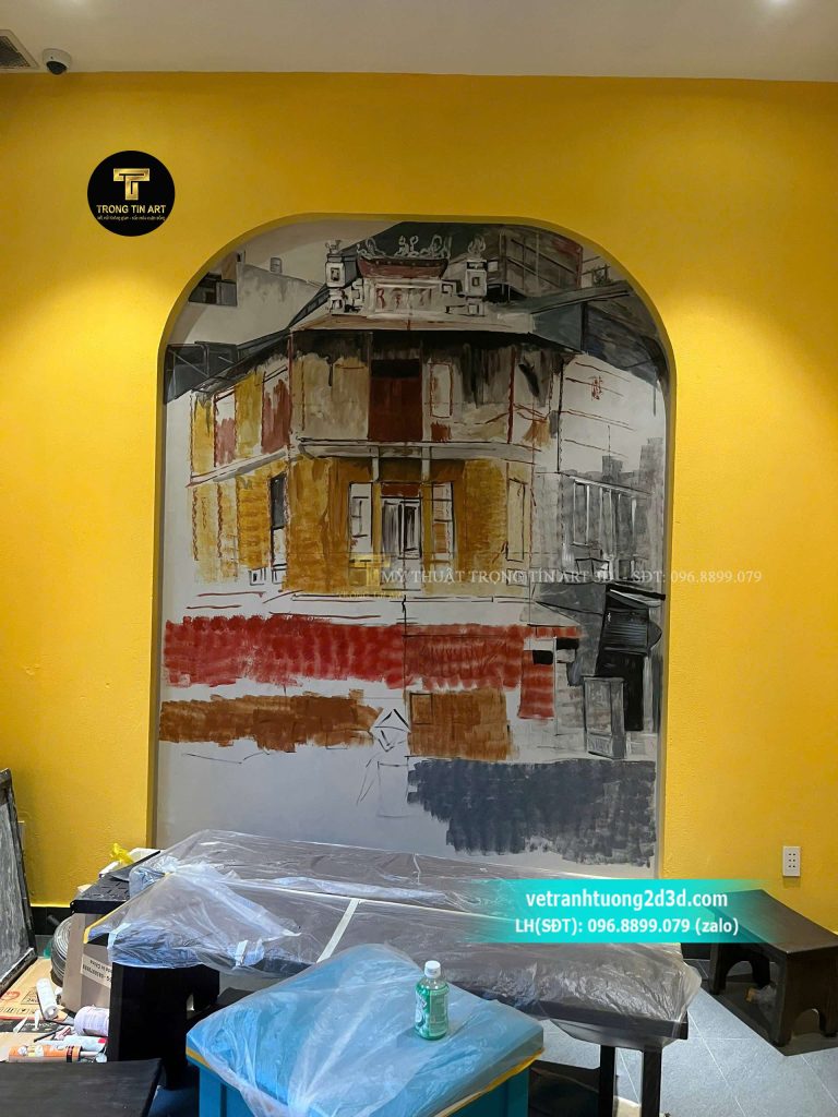VẼ TRANH TƯỜNG 3D MỸ THUẬT TRỌNG TÍN ART