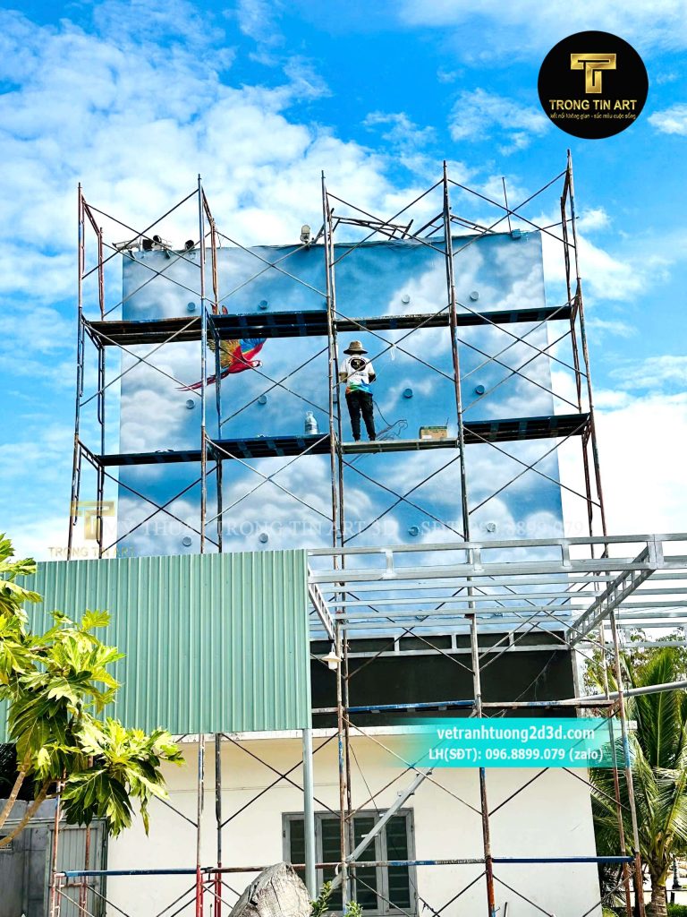 VẼ TRANH TƯỜNG 3D MỸ THUẬT TRỌNG TÍN ART