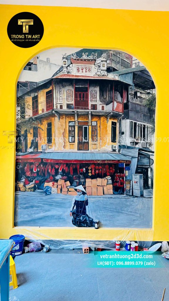 VẼ TRANH TƯỜNG 3D MỸ THUẬT TRỌNG TÍN ART