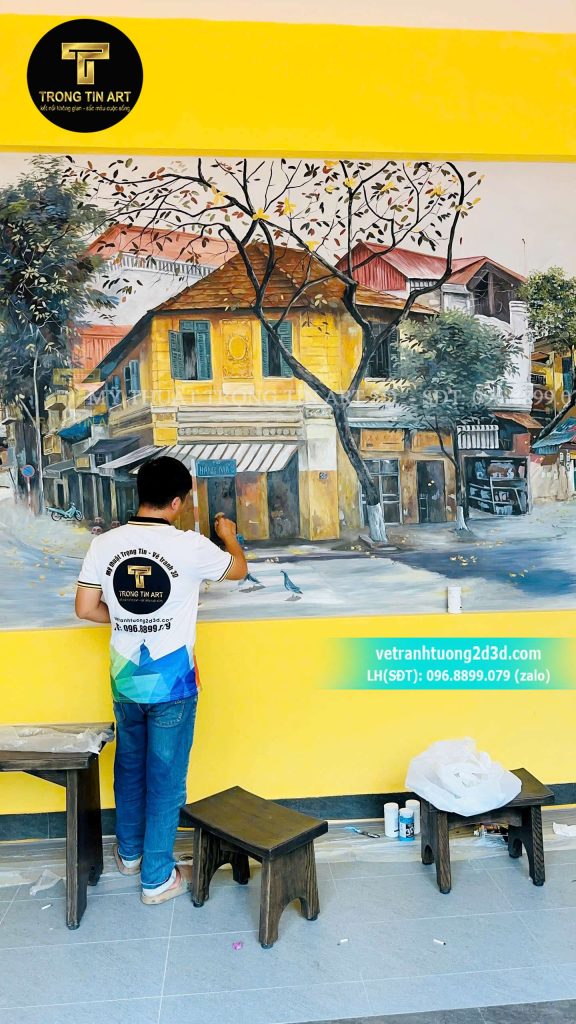 VẼ TRANH TƯỜNG 3D MỸ THUẬT TRỌNG TÍN ART