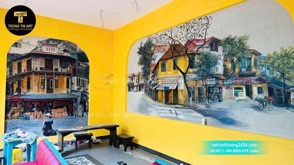 VẼ TRANH TƯỜNG 3D MỸ THUẬT TRỌNG TÍN ART