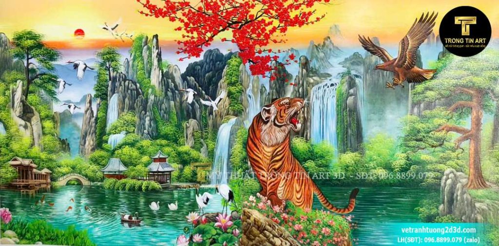 VẼ TRANH TƯỜNG 3D MỸ THUẬT TRỌNG TÍN ART