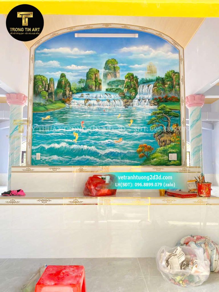 VẼ TRANH TƯỜNG 3D MỸ THUẬT TRỌNG TÍN ART