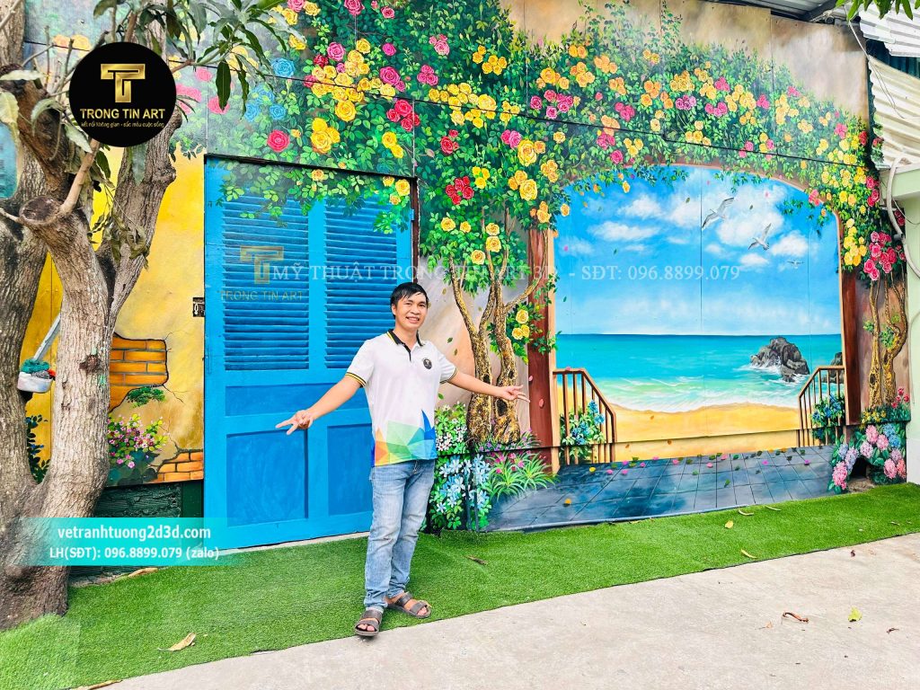 VẼ TRANH TƯỜNG 3D MỸ THUẬT TRỌNG TÍN ART