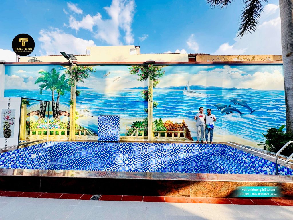 VẼ TRANH TƯỜNG 3D MỸ THUẬT TRỌNG TÍN ART