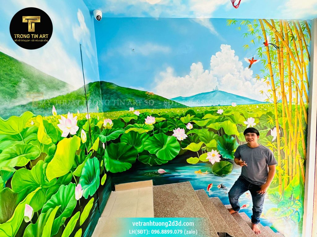 VẼ TRANH TƯỜNG 3D MỸ THUẬT TRỌNG TÍN ART