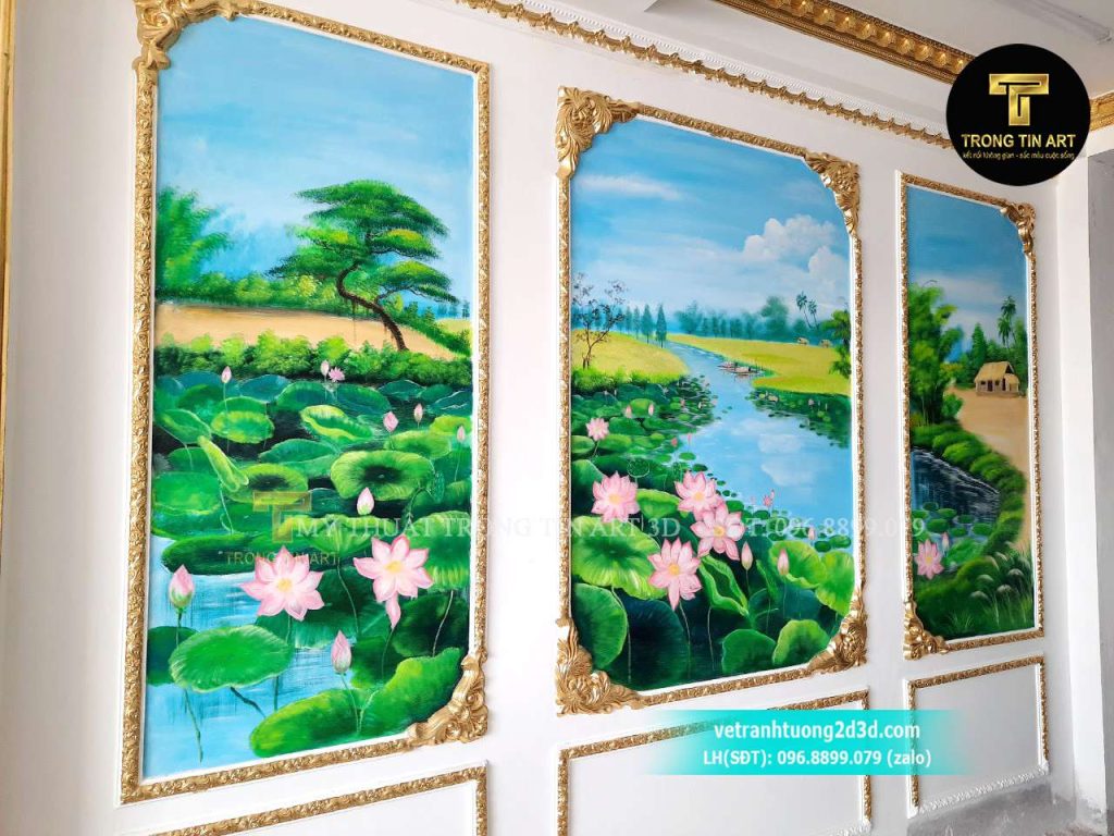 VẼ TRANH TƯỜNG 3D MỸ THUẬT TRỌNG TÍN ART