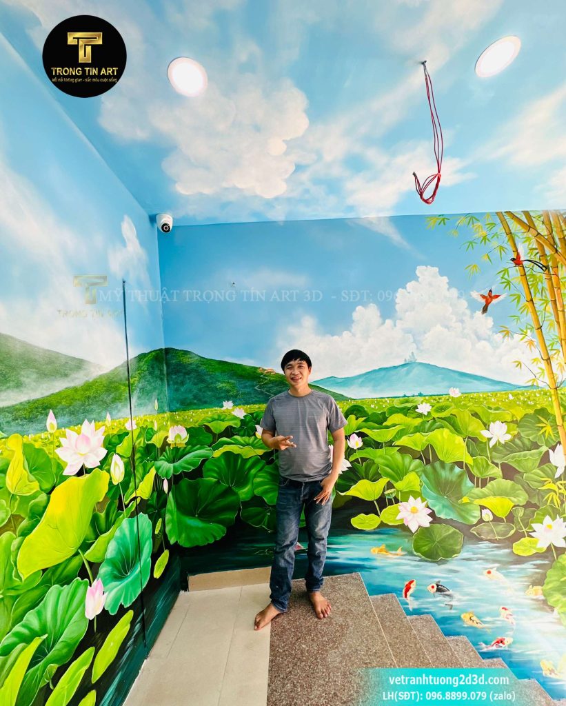 VẼ TRANH TƯỜNG 3D MỸ THUẬT TRỌNG TÍN ART
