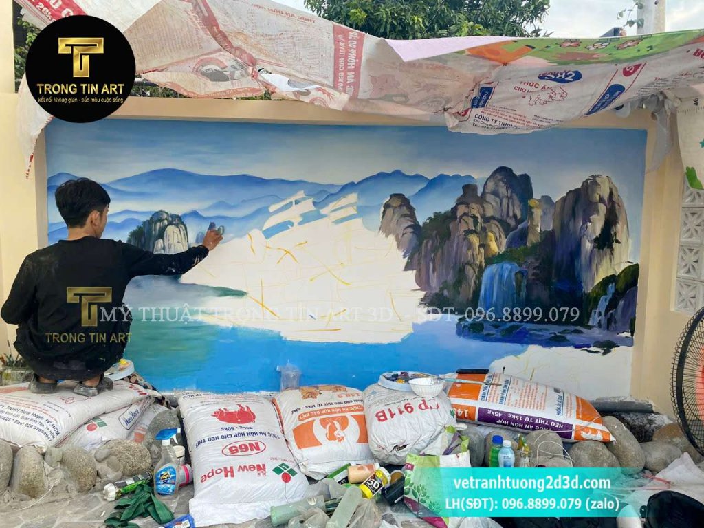 VẼ TRANH TƯỜNG 3D MỸ THUẬT TRỌNG TÍN ART