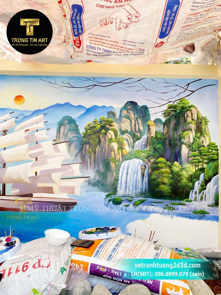 VẼ TRANH TƯỜNG 3D MỸ THUẬT TRỌNG TÍN ART