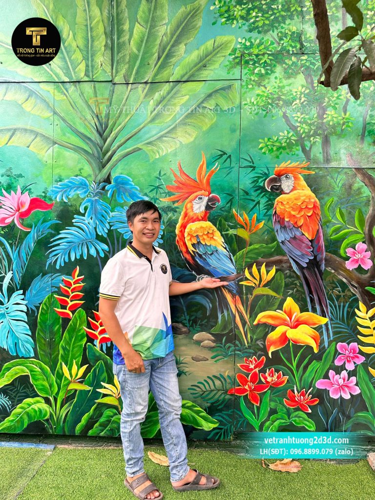 VẼ TRANH TƯỜNG 3D MỸ THUẬT TRỌNG TÍN ART