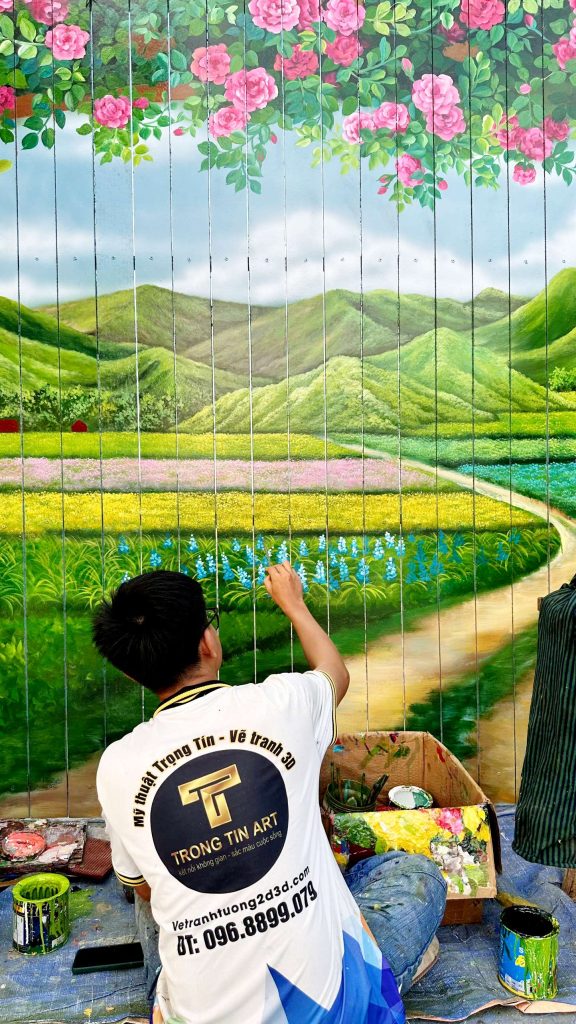 VẼ TRANH TƯỜNG 3D MỸ THUẬT TRỌNG TÍN ART
