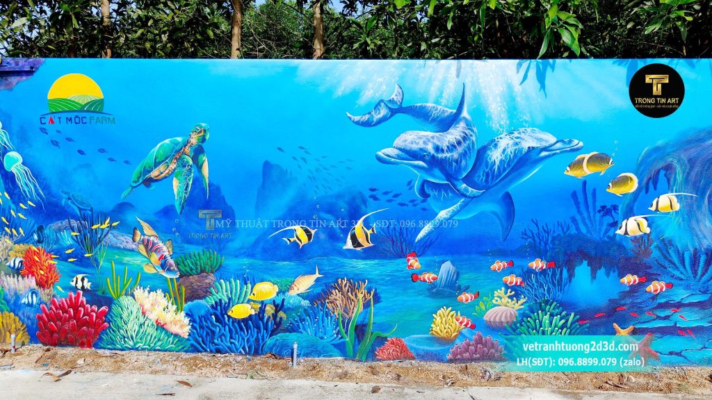 VẼ TRANH TƯỜNG 3D MỸ THUẬT TRỌNG TÍN ART