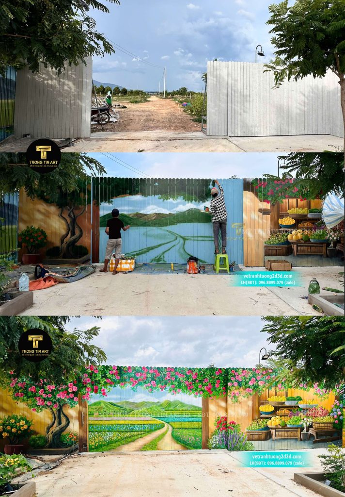 VẼ TRANH TƯỜNG 3D MỸ THUẬT TRỌNG TÍN ART
