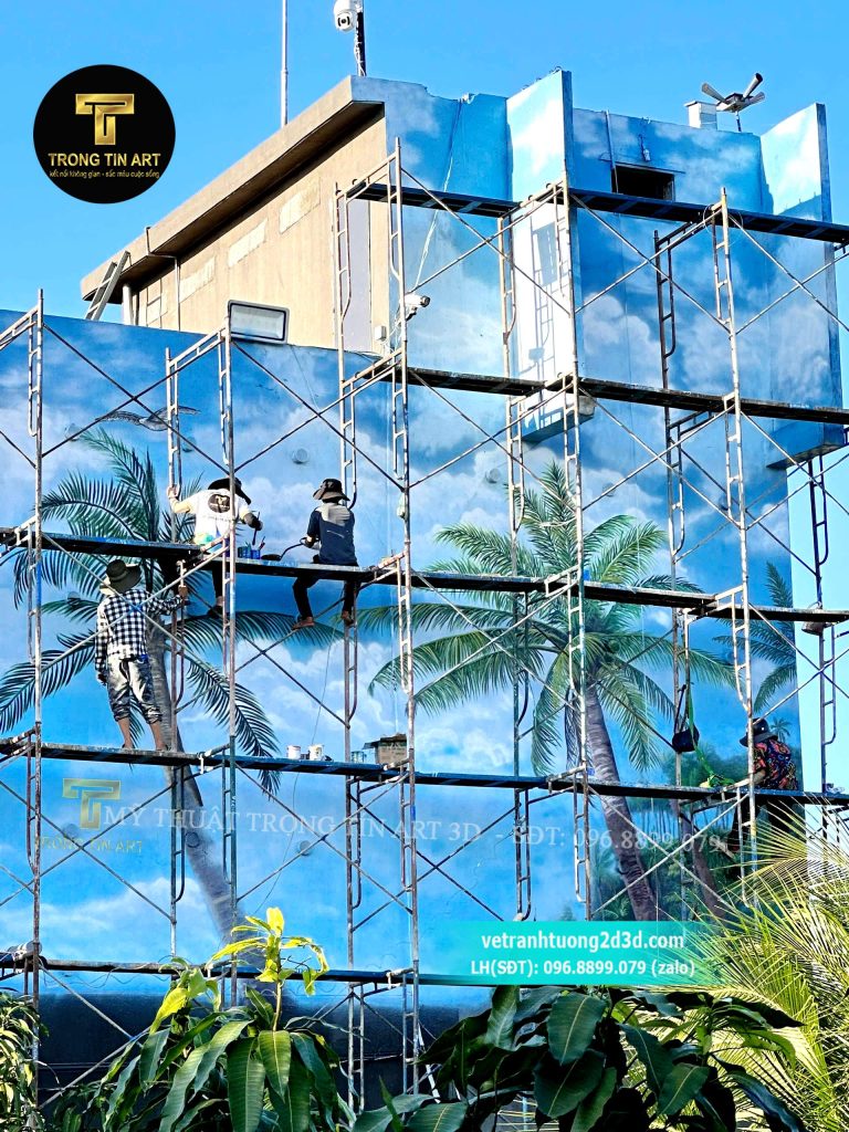 VẼ TRANH TƯỜNG 3D MỸ THUẬT TRỌNG TÍN ART