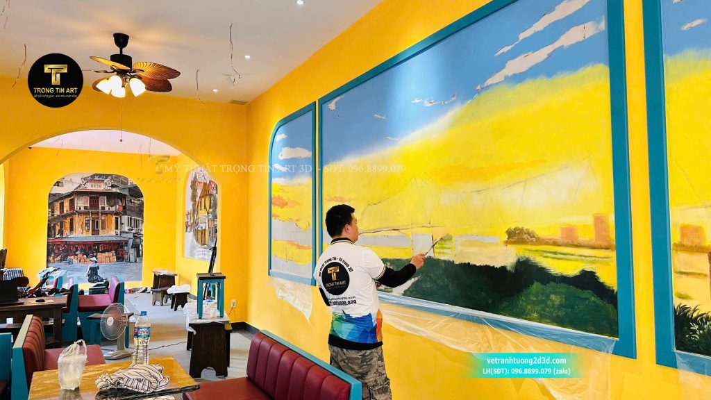 VẼ TRANH TƯỜNG 3D MỸ THUẬT TRỌNG TÍN ART