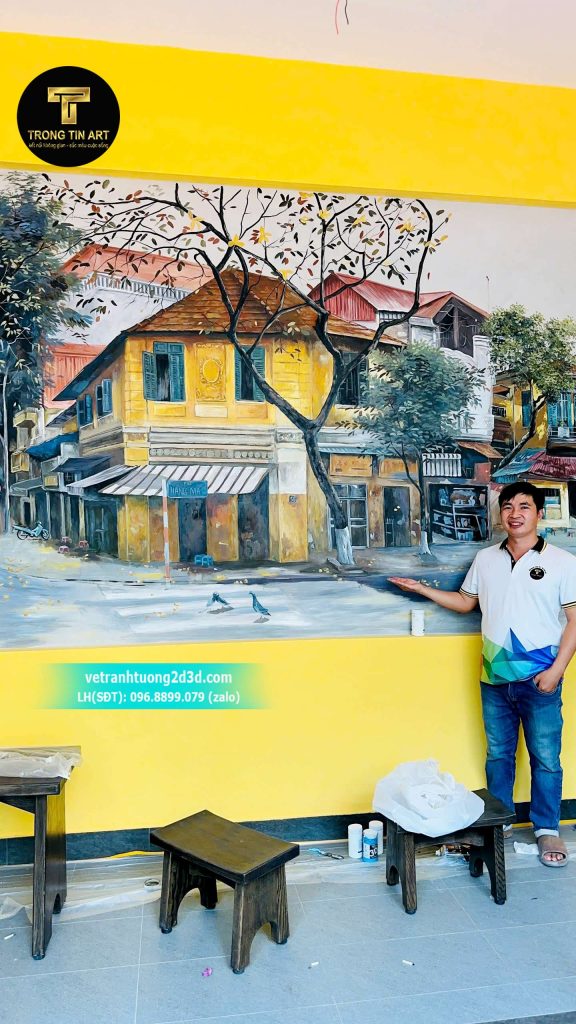 VẼ TRANH TƯỜNG 3D MỸ THUẬT TRỌNG TÍN ART