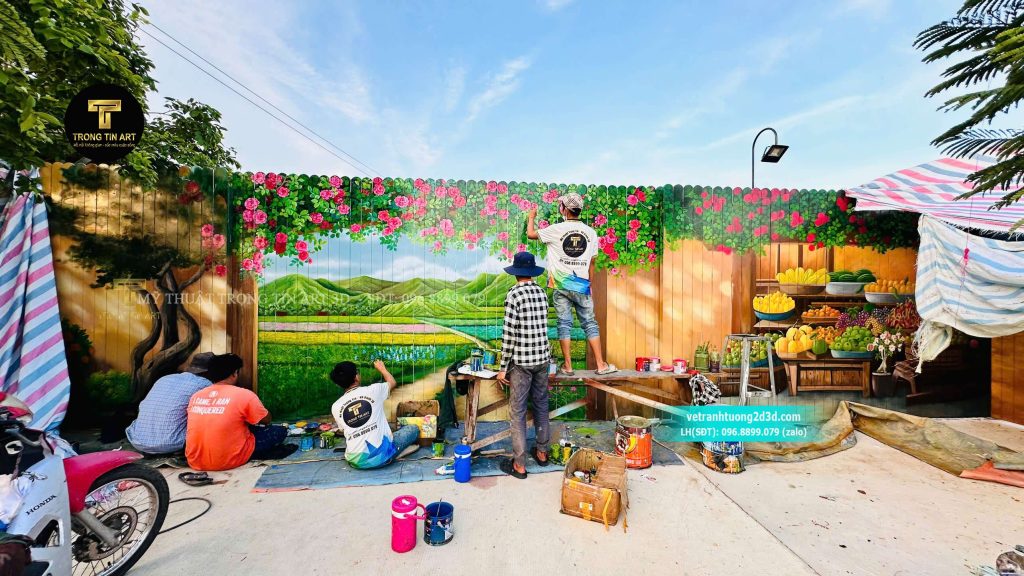 VẼ TRANH TƯỜNG 3D MỸ THUẬT TRỌNG TÍN ART