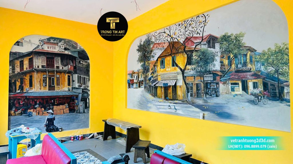 VẼ TRANH TƯỜNG 3D MỸ THUẬT TRỌNG TÍN ART
