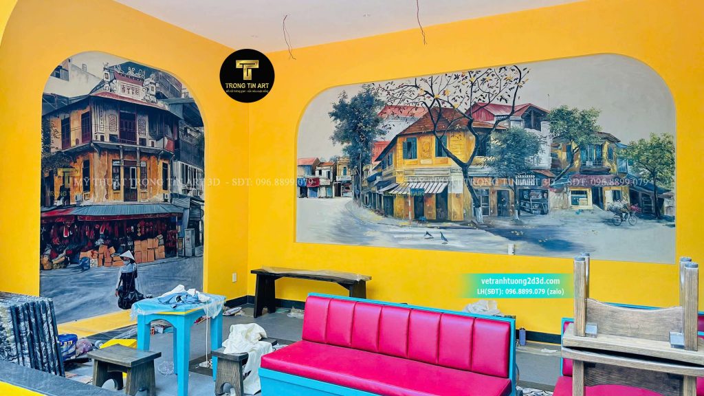 VẼ TRANH TƯỜNG 3D MỸ THUẬT TRỌNG TÍN ART