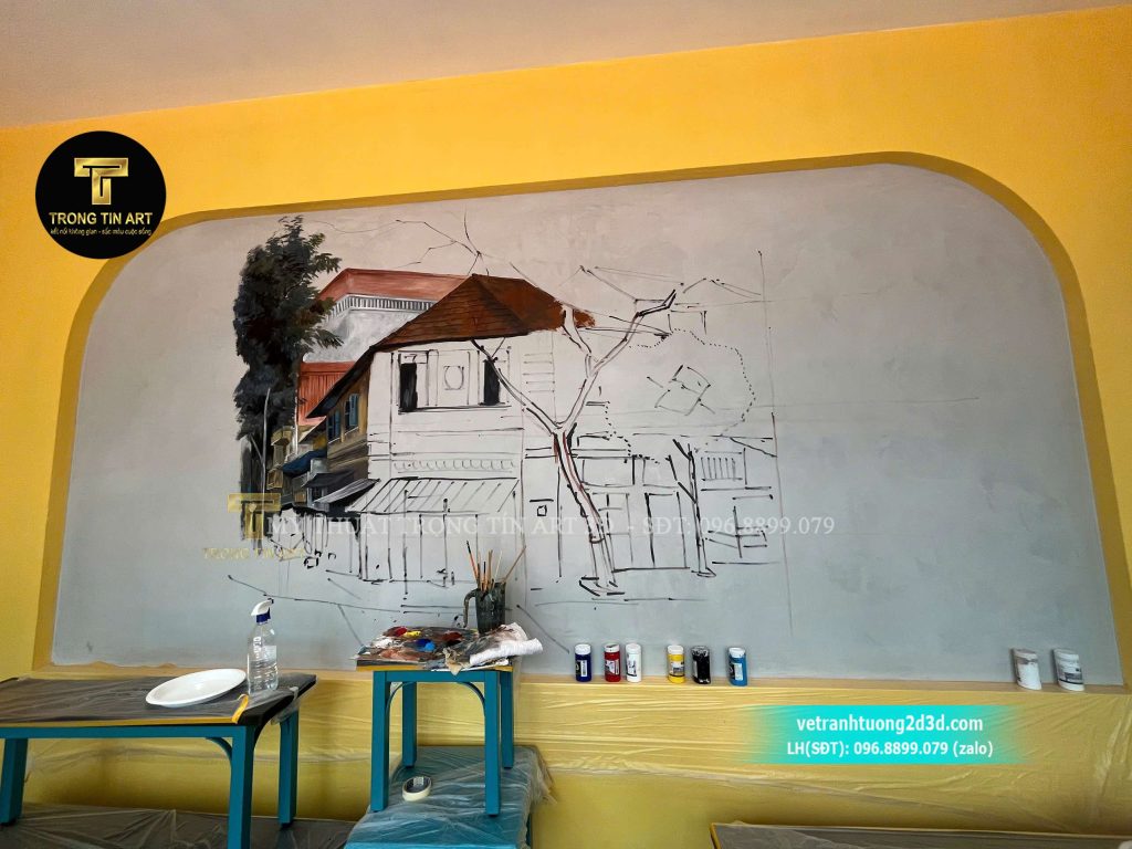 VẼ TRANH TƯỜNG 3D MỸ THUẬT TRỌNG TÍN ART