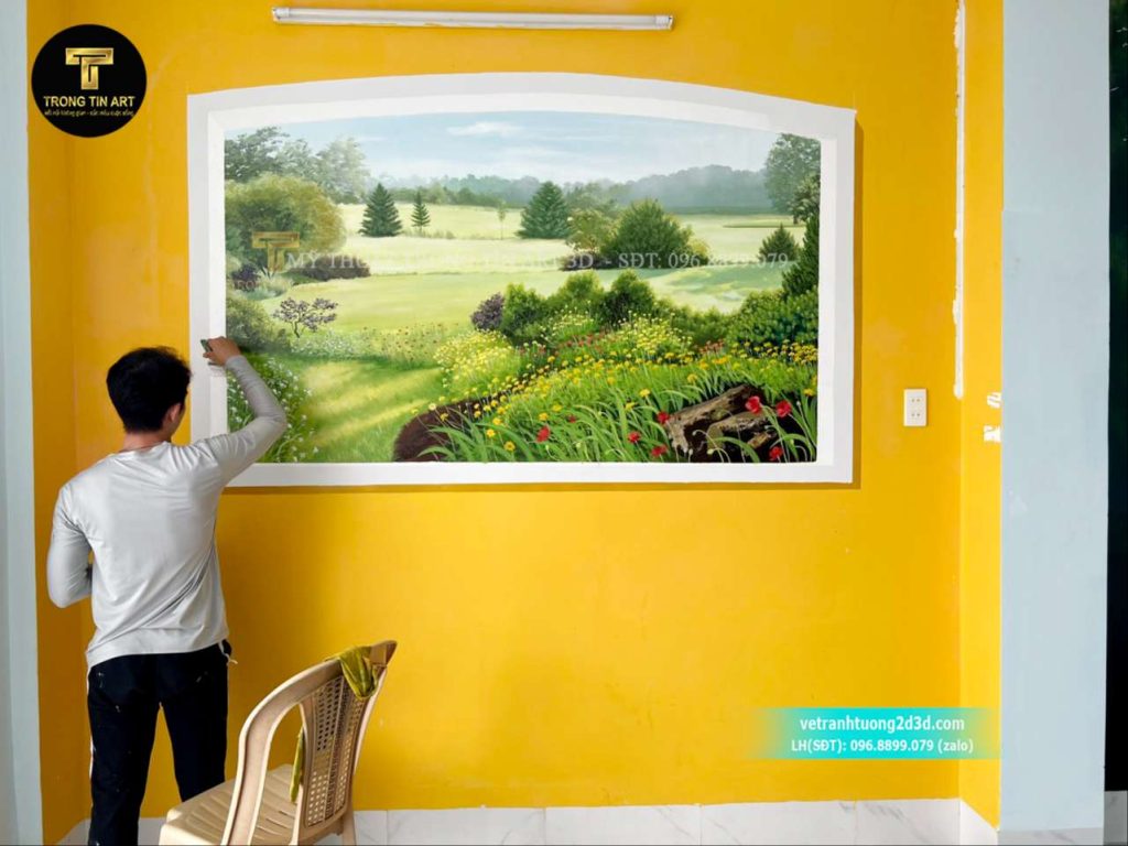 VẼ TRANH TƯỜNG 3D MỸ THUẬT TRỌNG TÍN ART