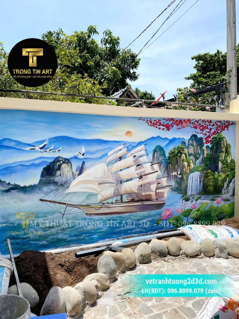VẼ TRANH TƯỜNG 3D MỸ THUẬT TRỌNG TÍN ART