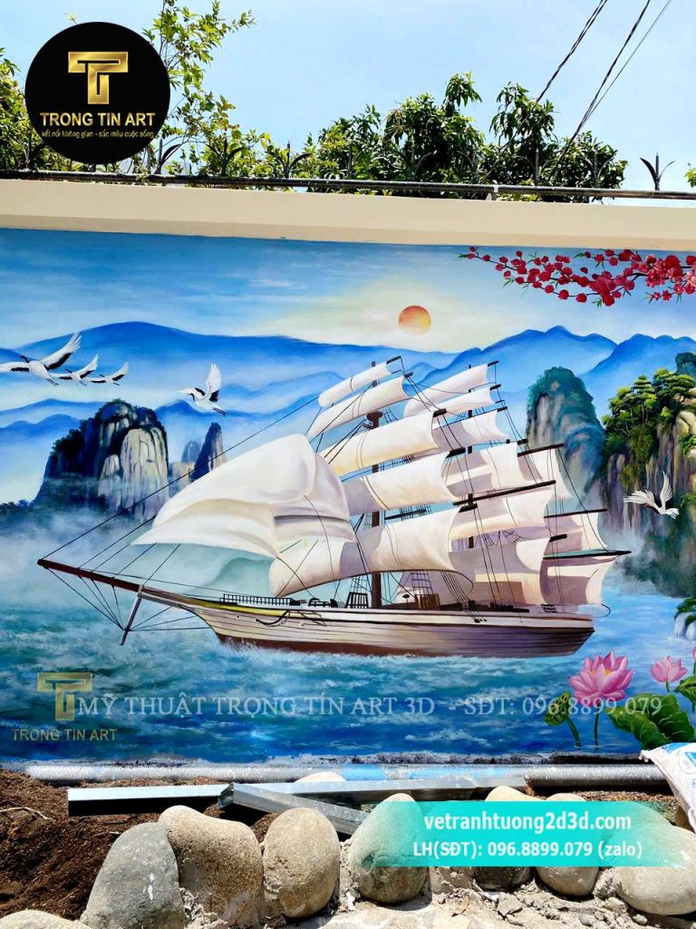 VẼ TRANH TƯỜNG 3D MỸ THUẬT TRỌNG TÍN ART
