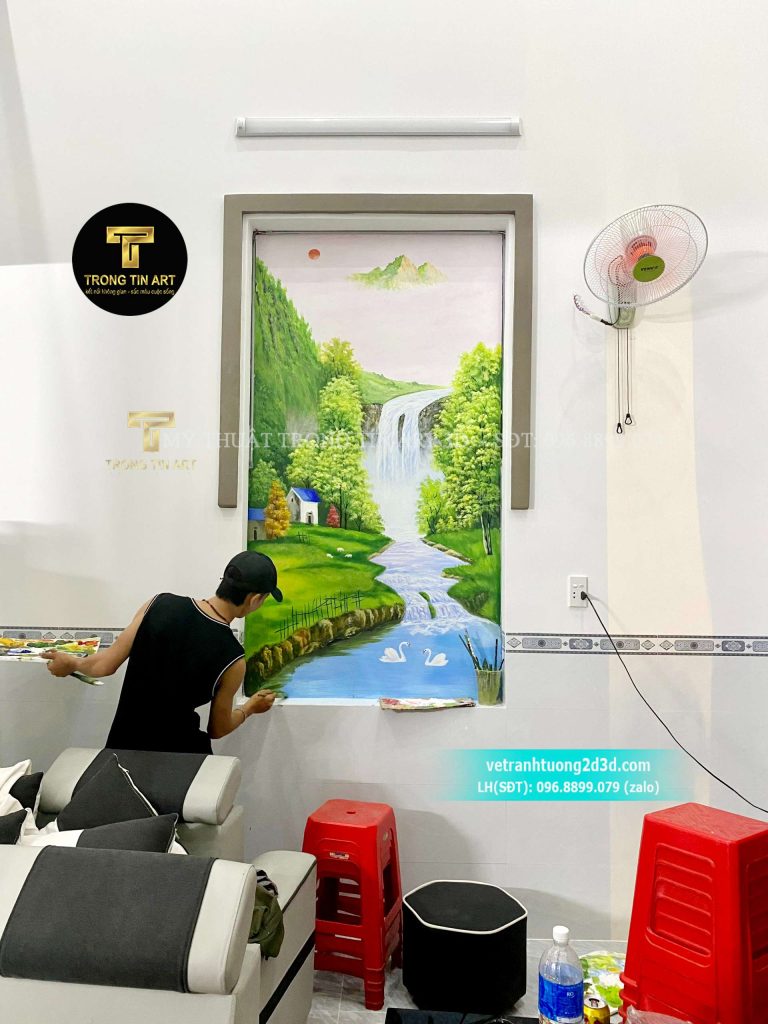 VẼ TRANH TƯỜNG 3D MỸ THUẬT TRỌNG TÍN ART