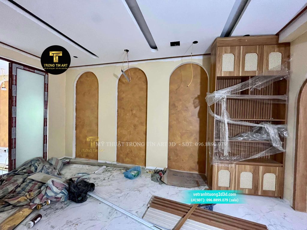 VẼ TRANH TƯỜNG 3D MỸ THUẬT TRỌNG TÍN ART