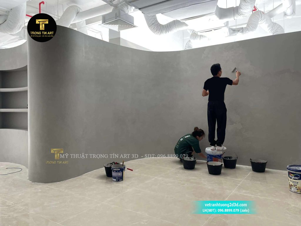VẼ TRANH TƯỜNG 3D MỸ THUẬT TRỌNG TÍN ART